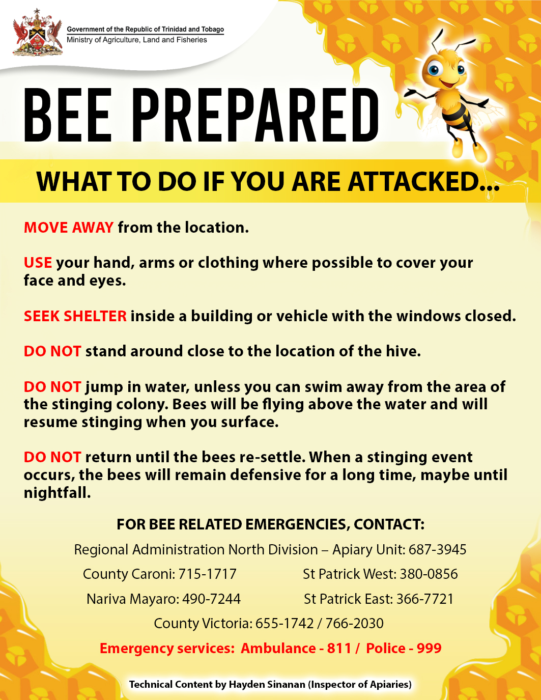 Bee Prepared – What to do if you are attacked